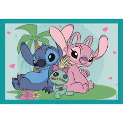 Clementoni Puzzle 4 en 1 - Stitch, 3 an(s)