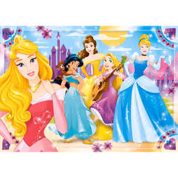 Clementoni Supercolor 104 Pièces Maxi - Princess, 4 an(s)