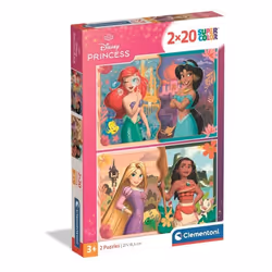 Clementoni 2x20 pièces - Disney Princess, 3 an(s)