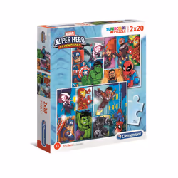 Clementoni Supercolor 2X20 Pièces - Marvel Superhero