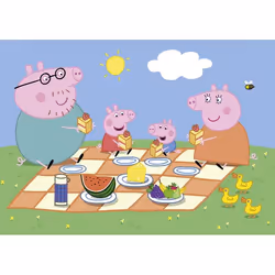 Clementoni Peppa Pig Supercolor 2 x 60 Jeu de puzzle 60 pièce(s) Dessins animés