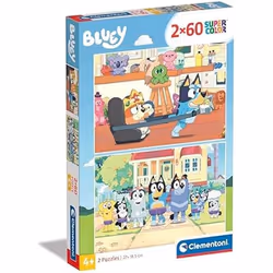 Puzzle Clementoni Bluey 2 - 60 Pièces - Fabriqué en Italie - Multicolor