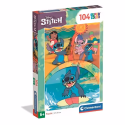 Clementoni Supercolor Disney Stitch - 104 pièces, 104 pièce(s), Dessins animés, 6 an(s)