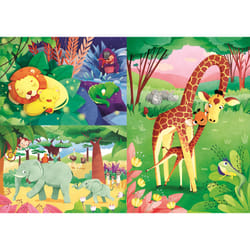 Clementoni Supercolor 3X48 Pièces - Animaux De La Savane Et Leur Petit