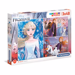 Clementoni Supercolor 3X48 Pièces - La Reine Des Neiges 2