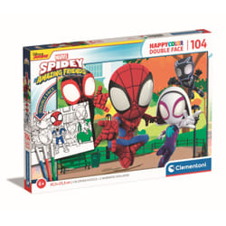 Clementoni Happy Color 104 pièces - Spidey et ses Amis Extraordinaires