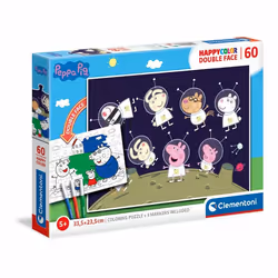 Clementoni Peppa Pig Happy Color Double Face, 60 pièce(s), Dessins animés, 5 an(s)