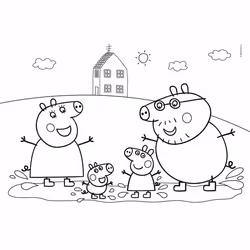 Clementoni Peppa Pig Happy Color Double Face Jeu de puzzle 60 pièce(s) Dessins animés