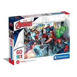 Clementoni Supercolor Marvel Avengers Jeu de puzzle 60 pièce(s) Bandes dessinées