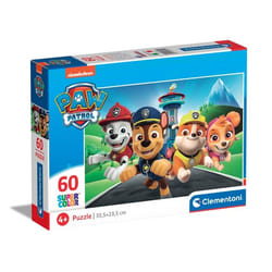 Clementoni Supercolor Paw Patrol Jeu de puzzle 60 pièce(s) Dessins animés
