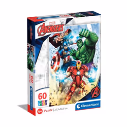 Clementoni Supercolor Marvel Avengers, 60 pièce(s), Bandes dessinées, 4 an(s)