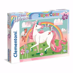 Clementoni I Believe in Unicorns, 104 pièce(s), Dessins animés, 6 an(s)
