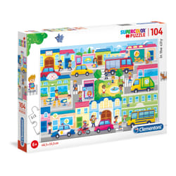 Clementoni In the City Jeu de puzzle 104 pièce(s) Ville