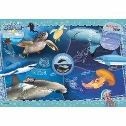 Clementoni National Geographic Kids 104 Pièces - Océan, 6 an(s)