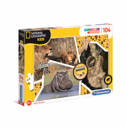 Clementoni National Geographic Kids 104 Pièces - Sauvage