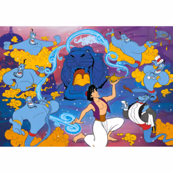 Clementoni Aladdin Jeu de puzzle 104 pièce(s) Dessins animés