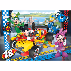 Clementoni Disney Mickey and The Roadster Racers Jeu de puzzle 104 pièce(s) Dessins animés
