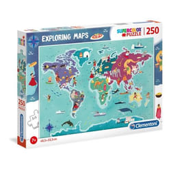 Clementoni Exploring Maps Jeu de puzzle 250 pièce(s) Cartes