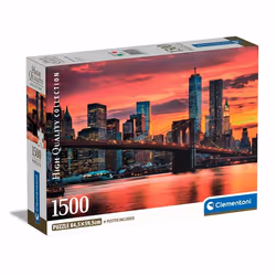 Clementoni High Quality Collection East River at Dusk, 1500 pièce(s), Paysage, 18 an(s)