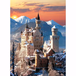 Clementoni High Quality Collection Neuschwanstein Jeu de puzzle 1500 pièce(s) Paysage