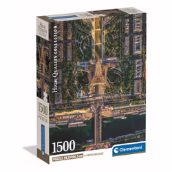 Clementoni Compact 1500 pièces - Flying Over Paris, 14 an(s)