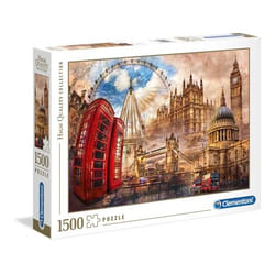 Clementoni Vintage London Contour pour puzzle 1500 pièce(s) Ville