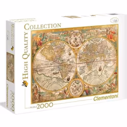 Puzzle de 2000 pièces carte ancienne Clementoni