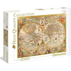 Puzzle de 2000 pièces carte ancienne Clementoni
