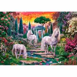 Clementoni Classical garden unicorns Jeu de puzzle 2000 pièce(s) Animaux
