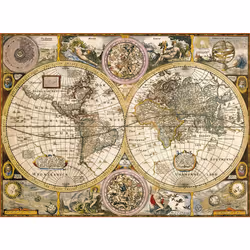 Clementoni Old Map Jeu de puzzle 3000 pièce(s) Cartes