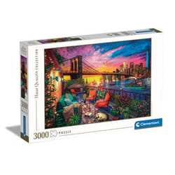 Clementoni Manhattan balcony sunset Jeu de puzzle 3000 pièce(s) Ville
