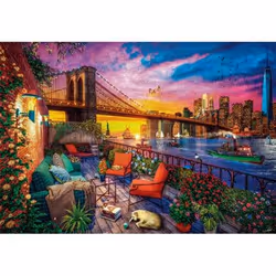 Clementoni Manhattan balcony sunset Jeu de puzzle 3000 pièce(s) Ville