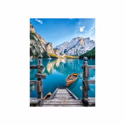 Puzzle de 500 pièces Clementoni Braies Lake