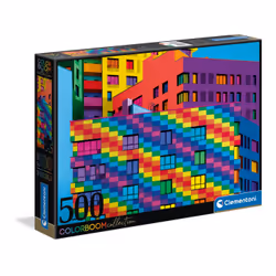 Clementoni Squares - ColorBoom, 500 pièce(s), Bâtiments, 10 an(s)