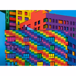 Clementoni Squares - ColorBoom Jeu de puzzle 500 pièce(s) Bâtiments