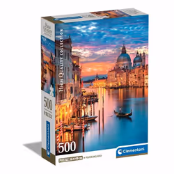 Clementoni High Quality Collection Lighting Venice, 500 pièce(s), Paysage, 18 an(s)