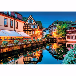 Clementoni High Quality Collection Strasbourg Old Town Jeu de puzzle 500 pièce(s) Paysage