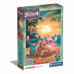 Clementoni Compact 500 pièces - Stitch, 500 pièce(s), Dessins animés, 18 an(s)