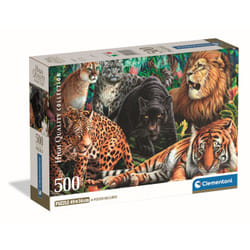 Clementoni Compact 500 pièces - Wild Cats