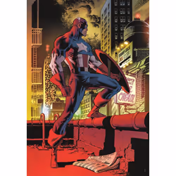Clementoni Compact 1000 pièces - Marvel, Captain America