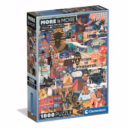 Clementoni Compact 1000 pièces - More is more - Travel & Cultures, 14 an(s)