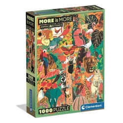 Clementoni Compact 1000 pièces - More is more - Animals & Botanics
