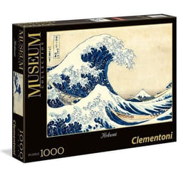 Clementoni - Puzzle 1000 pièces - Hokusai : La Vague - Collection Museum - Fabriqué en italie