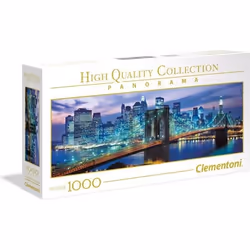 Clementoni - Puzzle Panorama - 1000 pièces - New York Brooklyn Bridge - Architecture et monument - Adulte - Fabriqué en Itali ...