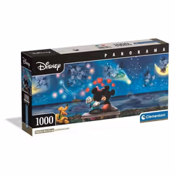 Clementoni Compact 1000 pièces Panorama - Mickey & Minnie, 14 an(s)