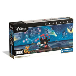 Clementoni Compact 1000 pièces Panorama - Mickey & Minnie