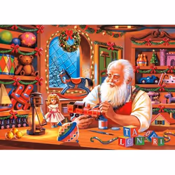 Clementoni Santa Workshop Contour pour puzzle 1000 pièce(s) Noël