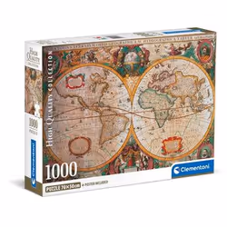 Clementoni Old map, 1000 pièce(s), Cartes, 10 an(s)