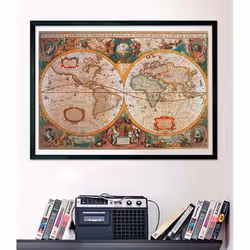 Clementoni Old map Jeu de puzzle 1000 pièce(s) Cartes