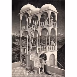 Clementoni M. C. ESCHER "Belvedere" Jeu de puzzle 1000 pièce(s) Art